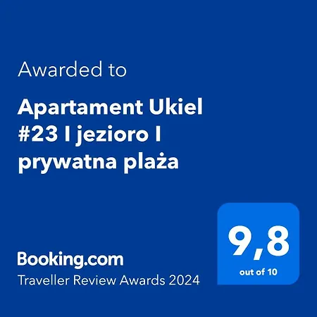 Apartament Ukiel #23 I Jezioro I Prywatna Plaza